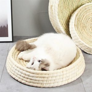 Un Panier Traditionnel Fait En Osier Pour Votre Chat Myhomecats