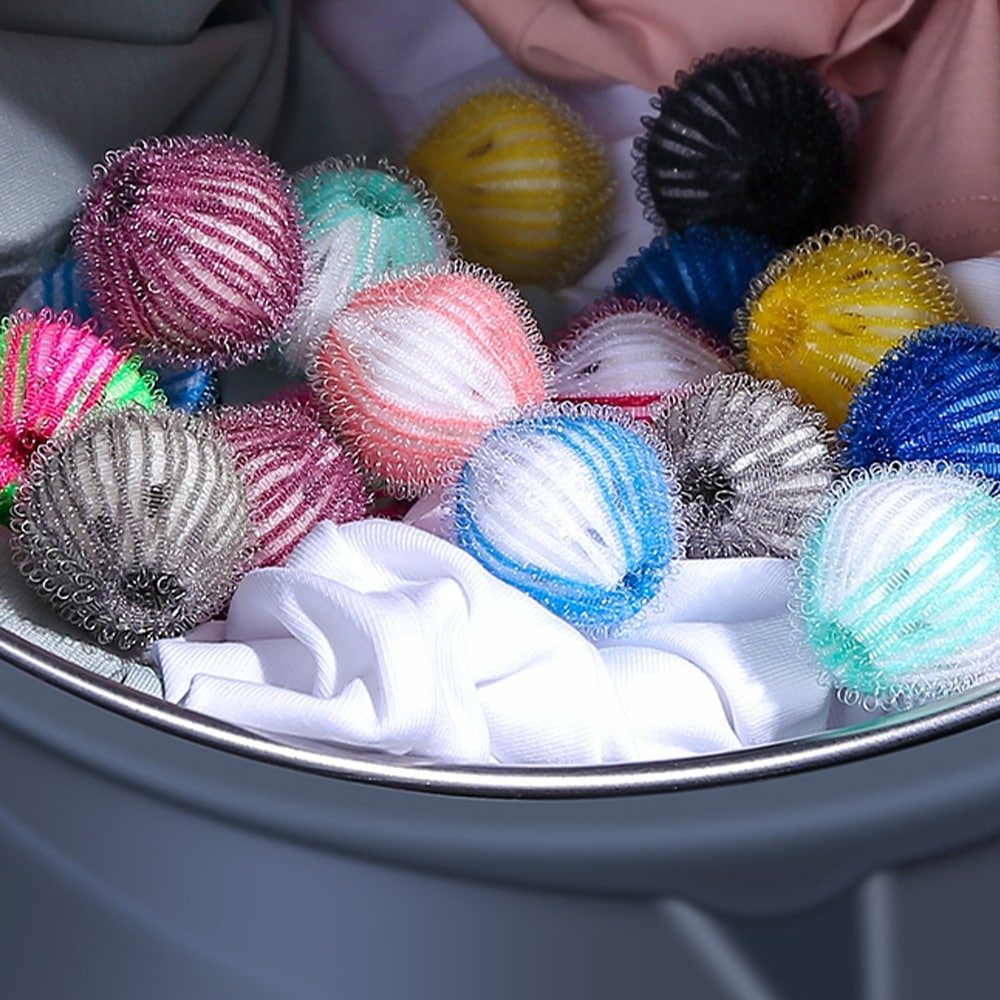 Un lot de boules anti poil pour votre machine à laver